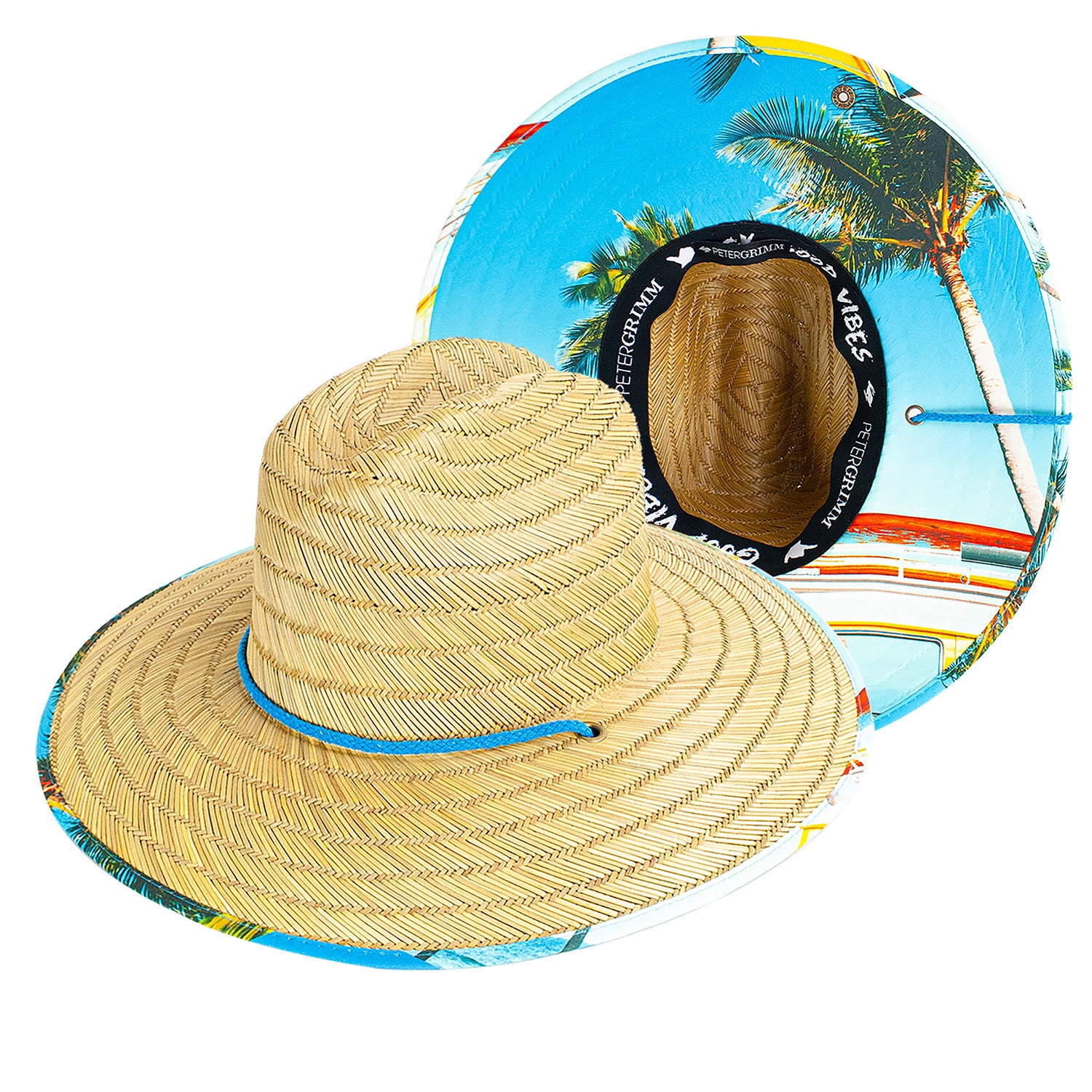 Off Coast Rye Straw Lifeguard Hat Doba Default